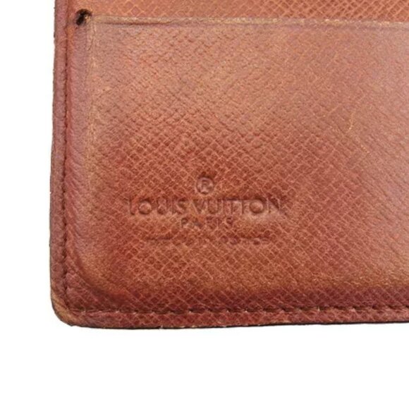 LOUIS VUITTON Bifold Wallet Monogram Beige Monogram Canvas Authentic Used - Picture 10 of 10